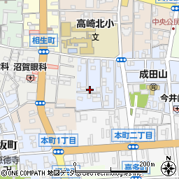 群馬県高崎市成田町43-5周辺の地図
