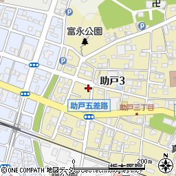 栃木県足利市助戸3丁目4-10周辺の地図