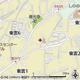 長野県小諸市東雲周辺の地図