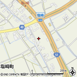茨城県水戸市塩崎町42周辺の地図