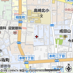 群馬県高崎市成田町43周辺の地図