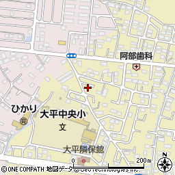 栃木県栃木市大平町新1349周辺の地図