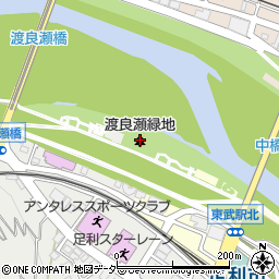 渡良瀬緑地周辺の地図