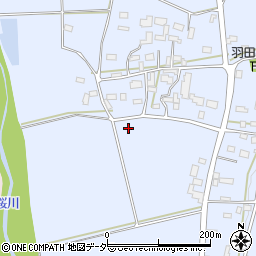 茨城県桜川市羽田周辺の地図