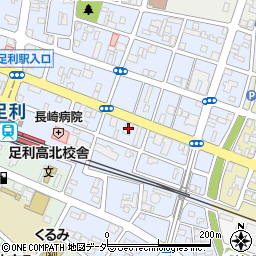 栃木銀行足利支店周辺の地図
