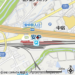 群馬県安中市中宿913-1周辺の地図