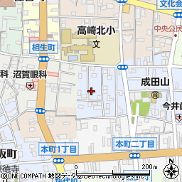 群馬県高崎市成田町42周辺の地図