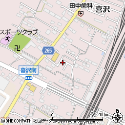栃木県小山市喜沢179周辺の地図