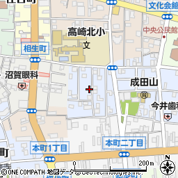 群馬県高崎市成田町36-22周辺の地図