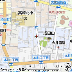 群馬県高崎市成田町33周辺の地図