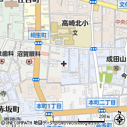 群馬県高崎市成田町42-8周辺の地図