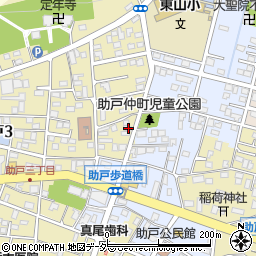 栃木県足利市助戸3丁目543周辺の地図