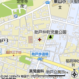 栃木県足利市助戸3丁目543-1周辺の地図