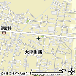 栃木県栃木市大平町新1617周辺の地図