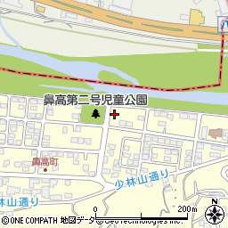 群馬県高崎市鼻高町35-5周辺の地図