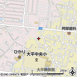 栃木県栃木市大平町新1347周辺の地図