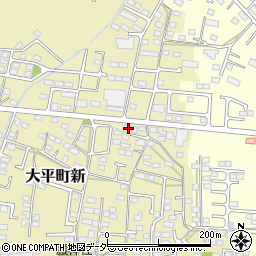 栃木県栃木市大平町新1587周辺の地図