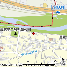 群馬県高崎市鼻高町34-7周辺の地図