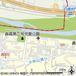 群馬県高崎市鼻高町35-1周辺の地図