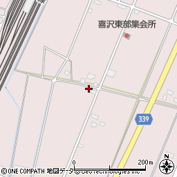 栃木県小山市喜沢349周辺の地図