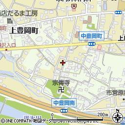 群馬県高崎市中豊岡町156周辺の地図