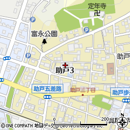 栃木県足利市助戸3丁目400-1周辺の地図