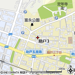 栃木県足利市助戸3丁目402-8周辺の地図