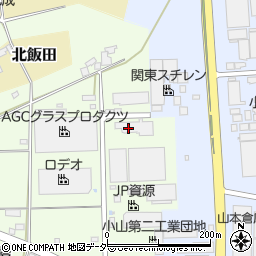 日建塗装工業株式会社　小山工場周辺の地図