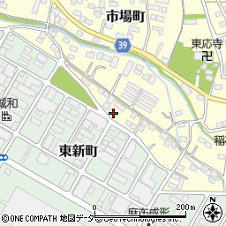 群馬県太田市市場町823周辺の地図