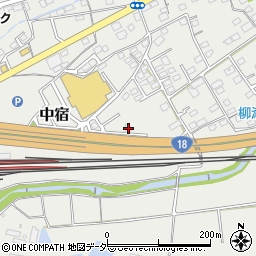 群馬県安中市中宿792-7周辺の地図