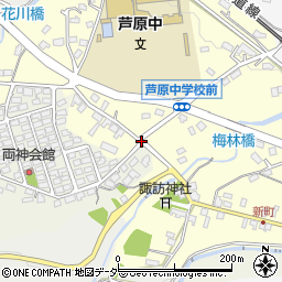 芦原中学校前周辺の地図
