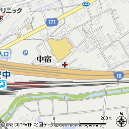 群馬県安中市中宿790周辺の地図