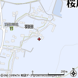 茨城県桜川市羽田1133-4周辺の地図