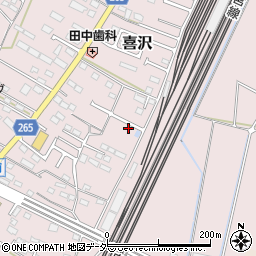 栃木県小山市喜沢288周辺の地図