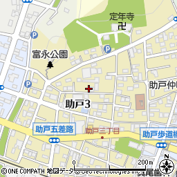 栃木県足利市助戸3丁目391周辺の地図