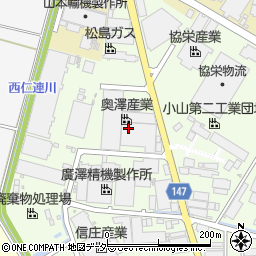 奥澤産業株式会社周辺の地図