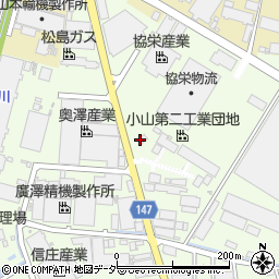 日本磁力選鉱株式会社　小山第二工場周辺の地図