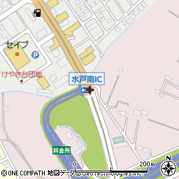 水戸南ＩＣ周辺の地図