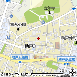 栃木県足利市助戸3丁目391-6周辺の地図