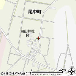 石川県加賀市尾中町周辺の地図