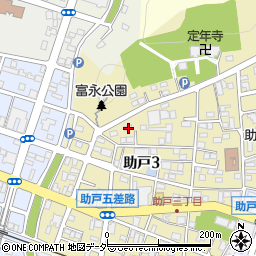 栃木県足利市助戸3丁目389周辺の地図