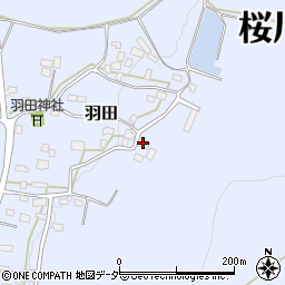 茨城県桜川市羽田1140周辺の地図