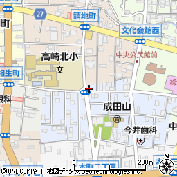 群馬県高崎市成田町32周辺の地図