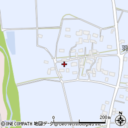 茨城県桜川市羽田524周辺の地図