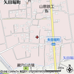 群馬県太田市矢田堀町156周辺の地図