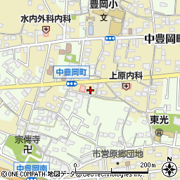 群馬県高崎市中豊岡町136周辺の地図