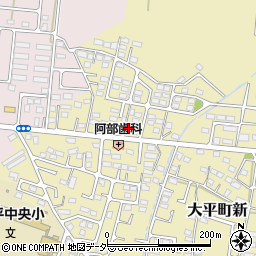 栃木県栃木市大平町新1621-17周辺の地図
