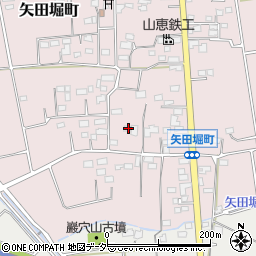 群馬県太田市矢田堀町156-5周辺の地図