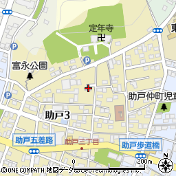 栃木県足利市助戸3丁目394-2周辺の地図
