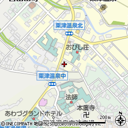 粟津温泉観光協会周辺の地図